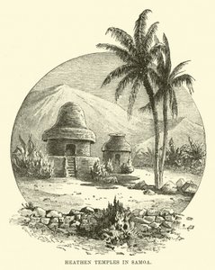 Hediska tempel i Samoa av English School