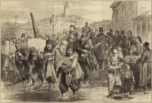 Kraftiga regn i Konstantinopel av English School