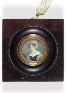 Henrietta Scott, marsjoninna av Titchfield, senare hertiginna av Portland (emalj) av English School