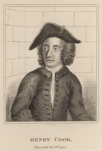 Henry Cook, avrättad 6 december 1741 av English School