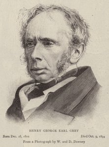 Henry George Earl Grey (gravyr) av English School