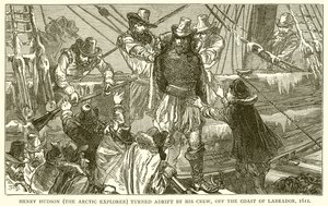 Henry Hudson (den arktiska utforskaren) förvandlades av sin besättning utanför Labradors kust, 1611 av English School