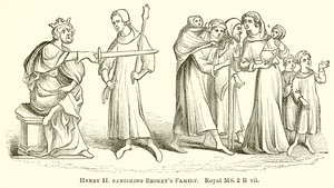 Henry II förvisar familjen Beckets av English School