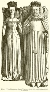 Henrik IV och hans drottning Jeanne av Navarra av English School