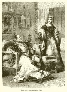 Henrik VIII. och Catharine Parr av English School