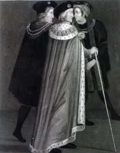 Henry VII med Richard Empson och Sir Edmund Dudley (gravyr) av English School