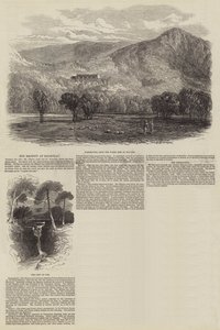 Hennes Majestät i Balmoral (gravyr) av English School