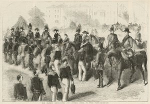 Hennes Majestät delar ut Victoria Cross i Hyde Park av English School