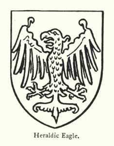 Heraldic Eagle (gravyr) av English School