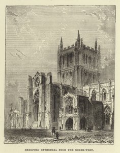 Hereford Cathedral från nordväst av English School