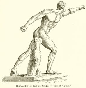 Hjälte, kallad Fighting Gladiator, hittades i Antium av English School