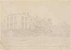 High Street Islington, från White Lion Street, till Liverpool Road, 16 augusti 1843 av English School