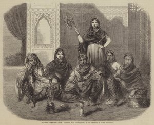 Hindoo kvinnor (gravyr) av English School