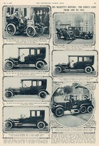 His Majestys Motors: King George Vs Cars från 1899-1935, från The Illustrated London News, 4 maj 1935 av English School