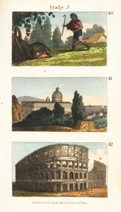 Historisk utsikt över Italien av English School