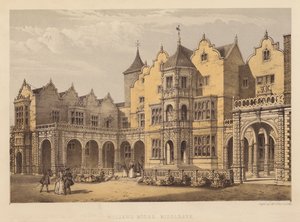 Holland House, Middlesex (akvatint) av English School