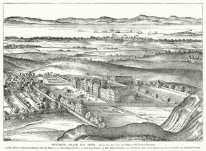 Holyrood Palace and Abbey (gravyr) av English School