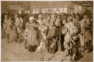 Hemma på permission: Efter ankomsten av trench-specialen vid Londons terminus, 1914-19 av English School