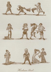 Hoodman blind (litho) av English School