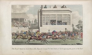Hästkapplöpning på Ascot, från "Anecdotes of the turf, the chase, the ring" av English School