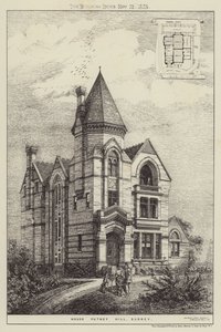 Hus Putney Hill, Surrey (gravyr) av English School