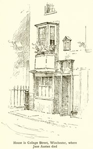 Hus på College Street, Winchester, där Jane Austen dog