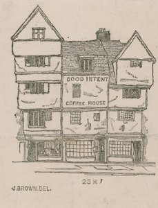 Hus i Long Lane, West Smithfield av English School