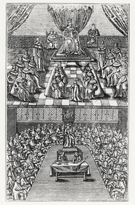 Houses of Parliament 1640 av English School