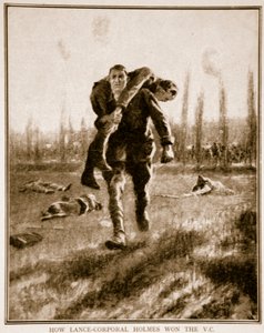 Hur vicekorporal Holmes vann V.C., 1914-19 av English School