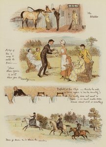 Hur Tankerville Smith tog en lantlig stuga (chromolitho) av English School