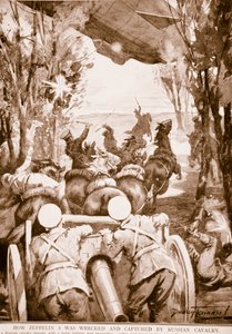 Hur Zeppelin 5 förstördes och tillfångatogs av ryskt kavalleri, 1914-19 av English School