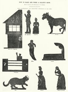 How to Make and Work a Galanty Show, av J Sachs och Eustace J C Baird (gravyr) av English School