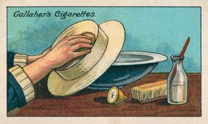 Wie man einen weißen Strohhut reinigt