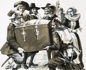 Hugo Grotius flyr från fästningsfängelset Loevateyn av English School