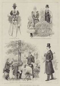 Humors of the London Season, sett av en parisare (gravyr) av English School