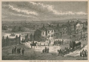 Hyde Park Corner 1750 av English School