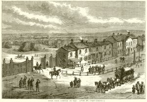 Hyde Park Corner 1750 av English School