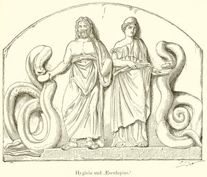 Hygieia och Aesculapius av English School