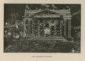 Belysningar och dekorationer pryder Mansion House av English School