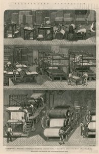 Illustrerad journalistik: Maskiner för tryckning av Illustrated London News av English School
