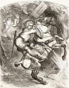 Illustration efter J. Tenniel till dikten 
