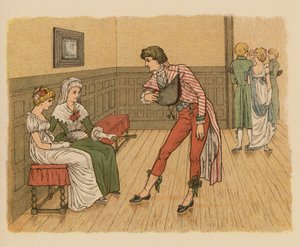Illustration till Dreams, Dances, and Disappointments (färglitografi) av English School