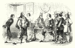 Illustration för Barberaren i Sevilla av Rossini (gravyr) av English School