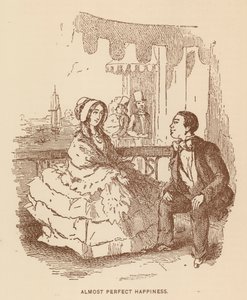 Illustration för The History of Pendennis av Thackeray (litho) av English School