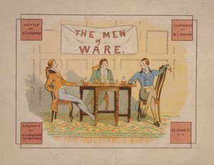 Illustration till The Men of Ware, ca 1880 (färglitografi) av English School