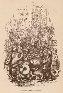 Illustration för The Newcomes av Thackeray (litho) av English School