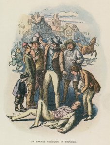 Illustration för The Newcomes av Thackeray (litho) av English School