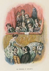 Illustration till The Newcomes av Thackeray (litografi) av English School