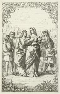 Illustration för The Pilgrims Progress av John Bunyan av English School