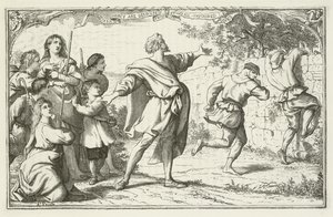 Illustration för The Pilgrims Progress av John Bunyan av English School